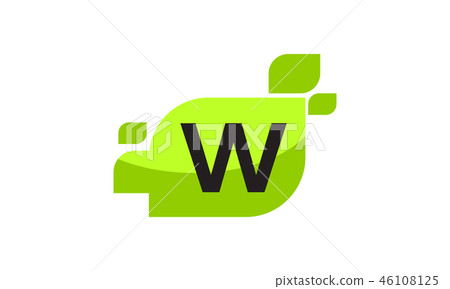 Leaf Initial W Logo Design Template Vector Leaf Initial W Logo Design Template Vector 46108125