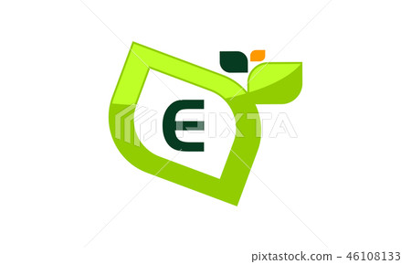 Leaf Initial E Logo Design Template Vector Leaf Initial E Logo Design Template Vector 46108133