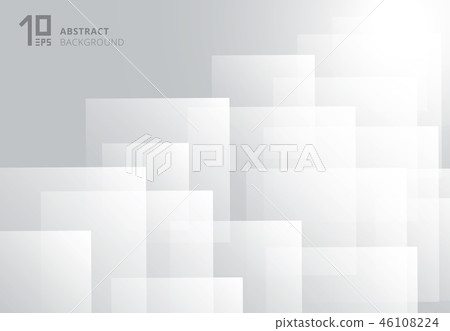 Abstract white squares pattern futuristic overlap Abstract white squares pattern futuristic overlap 46108224