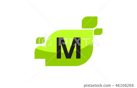 Leaf Initial M Logo Design Template Vector Leaf Initial M Logo Design Template Vector 46108268