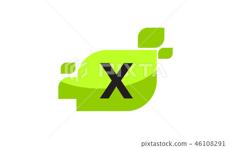 Leaf Initial X Logo Design Template Vector Leaf Initial X Logo Design Template Vector 46108291