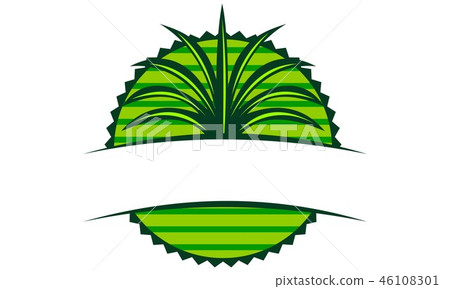 Emblem Leaf Template Blank 46108301