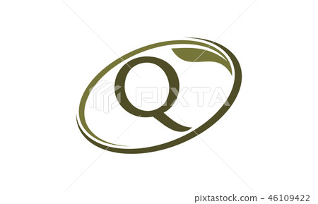 Swoosh Leaf Letter Q Swoosh Leaf Letter Q 46109422