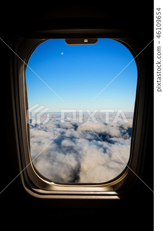 Aerial view from airplane window Aerial view from airplane window 46109654
