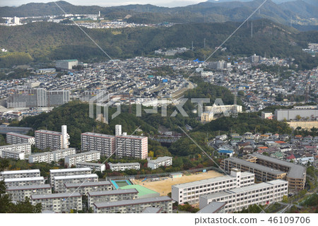 從神戶市的Yokoyama Suma Ward,望向Kita Ward Hiyododai地區 從神戶市的Yokoyama Suma Ward,望向Kita Ward Hiyododai地區 46109706