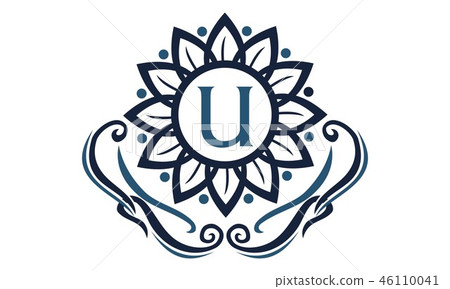 Flower Elegance Initial U Flower Elegance Initial U 46110041
