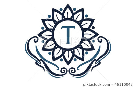 Flower Elegance Initial T Flower Elegance Initial T 46110042