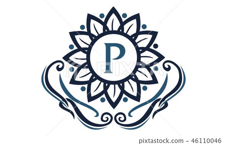 Flower Elegance Initial P Flower Elegance Initial P 46110046