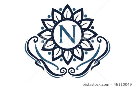 Flower Elegance Initial N Flower Elegance Initial N 46110049