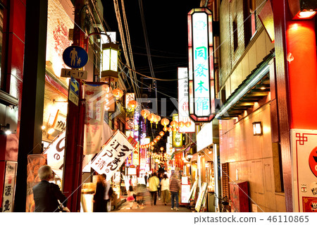 Yokohama Chinatown Night view 46110865