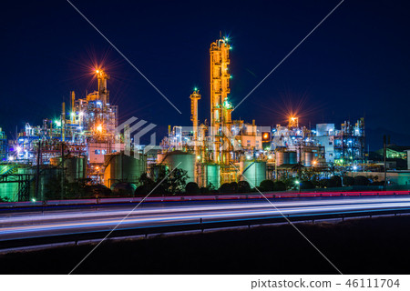 (Shizuoka Prefecture) Plant factory night view 46111704