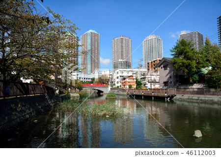 Scenery of Kashimo moat in Kashiwajima, Tokyo Scenery of Kashimo moat in Kashiwajima, Tokyo 46112003