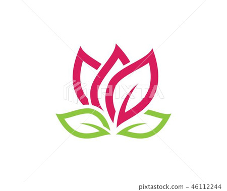 Lotus flowers design logo Template 46112244