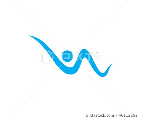 Water Wave symbol and icon Logo Template Water Wave symbol and icon Logo Template 46112252