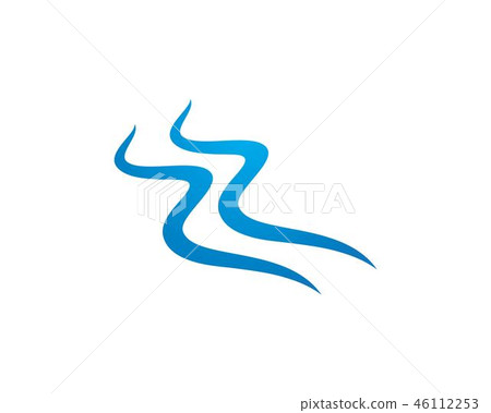 Water Wave symbol and icon Logo Template Water Wave symbol and icon Logo Template 46112253