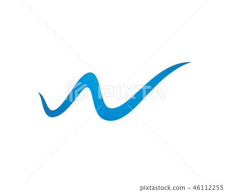 Water Wave symbol and icon Logo Template Water Wave symbol and icon Logo Template 46112255