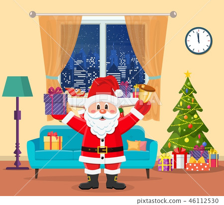 Christmas room interior. 46112530