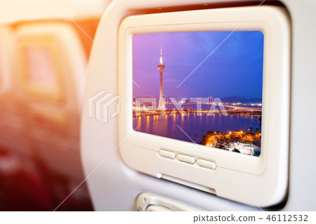 Aircraft In flight seat-back TV screen 46112532