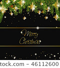 Christmas tree border with holiday decor 46112600