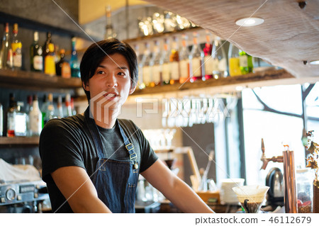 Cafe Barista Cafe 46112679