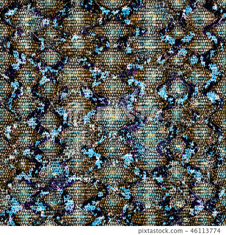Snake skin seamless pattern. Reptile animal print. 46113774