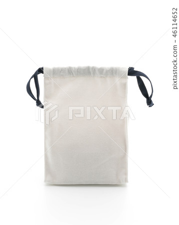 beautiful fabric bag on white beautiful fabric bag on white 46114652
