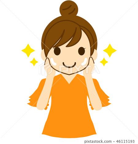 有光澤的美麗的女人 46115193