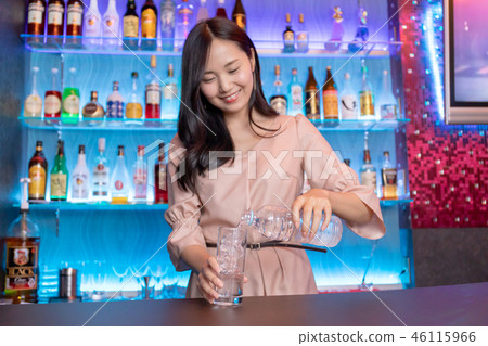 Girls bar snack stand lounge cast image 46115966