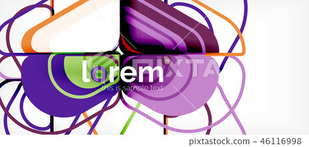 Geometric abstract background 46116998