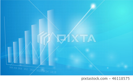 The business chart blue tone for background. 46118575