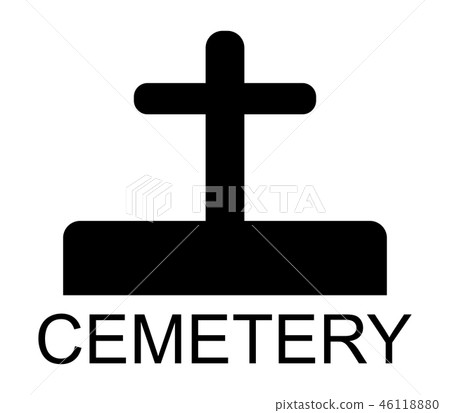 cemetery icon 46118880