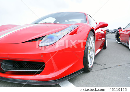 Red luxury sports car Red luxury sports car 46119133