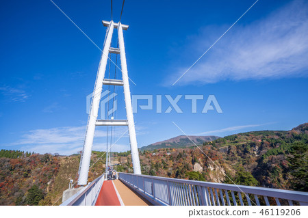日本九州懸索橋九州夢美懸索橋懸索橋懸索橋懸索橋 46119206