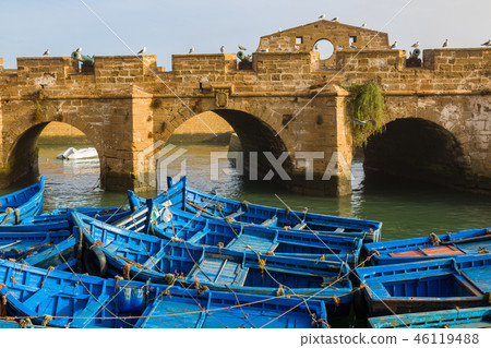 In the old fishing port of Essaouira. In the old fishing port of Essaouira. 46119488