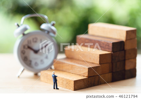 Miniature people businessmen standing Investment Miniature people businessmen standing Investment 46121794