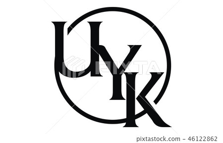 Letter UYK Modern Emblem Letter UYK Modern Emblem 46122862