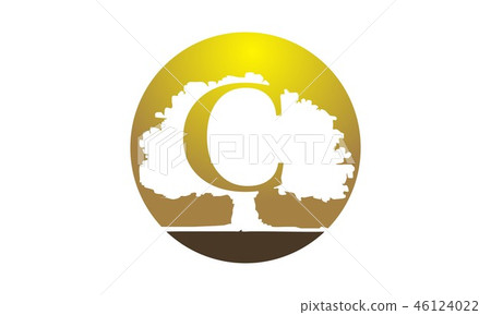 Oak Tree with letter C Oak Tree with letter C 46124022