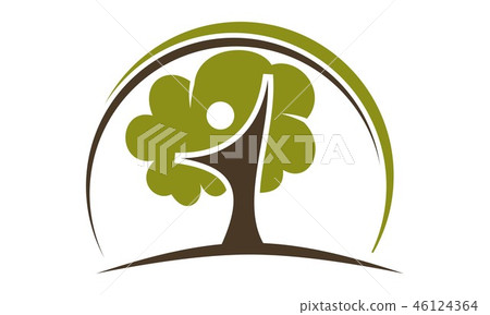 Oak Tree Vector 46124364