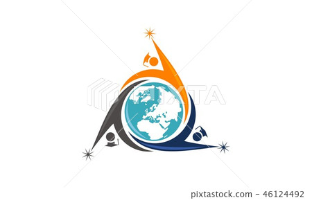 World Education Logo Design Template Vector 46124492