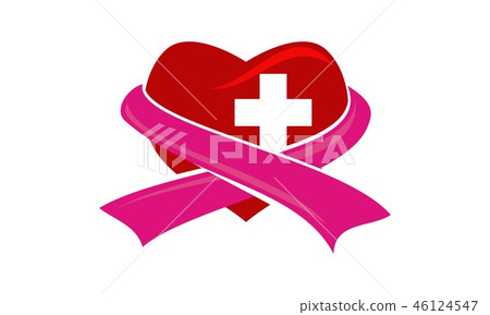 Heart Cross Ribbon Heart Cross Ribbon 46124547