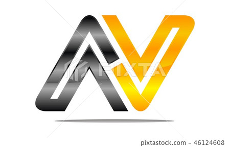 Letter AV Modern 46124608