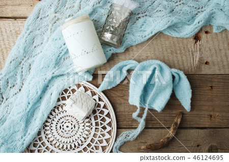 set of handmade knitted hat and blanket set of handmade knitted hat and blanket 46124695