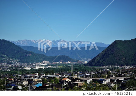 北阿爾卑斯山（阿爾卑斯山Miyama）Sakashiro鎮的視角 46125212