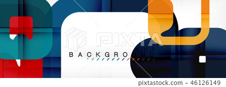 Square geometric background, multicolored template for business or technology presentation or web Square geometric background, multicolored template for business or technology presentation or web 46126149