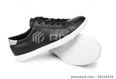 black leather sneakers, stylish casual shoes 46126434