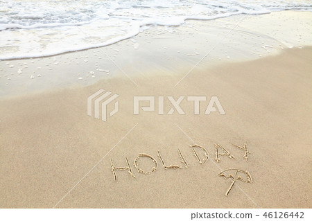 handwritten inscription holiday made in the sand handwritten inscription holiday made in the sand 46126442