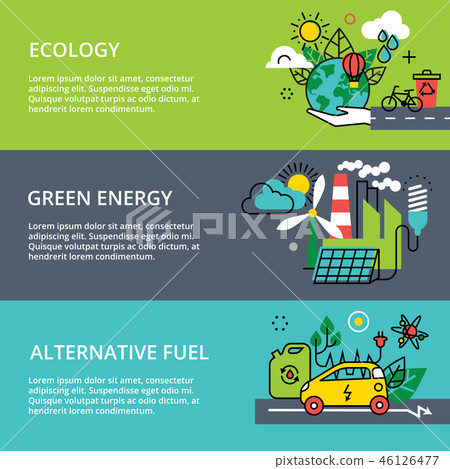concept of ecology problem, green energy and alter 46126477