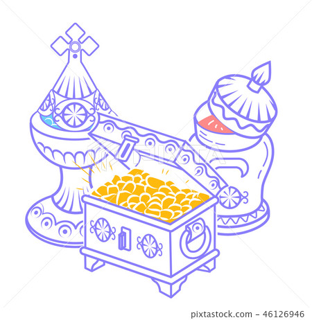 myrrh and gold, frankincense 46126946