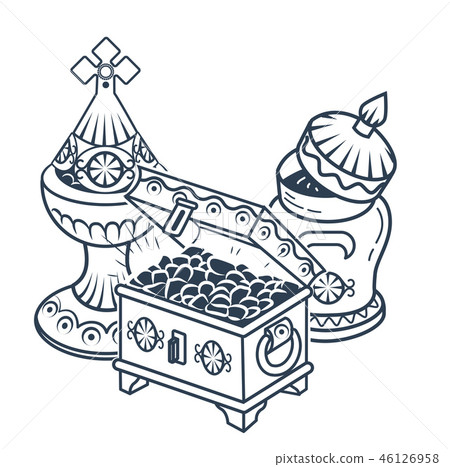 traditional Magi offerings icon white background traditional Magi offerings icon white background 46126958