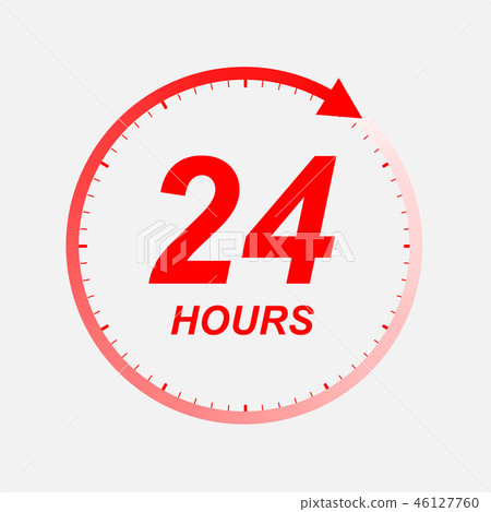 twenty four hour icon twenty four hour icon 46127760